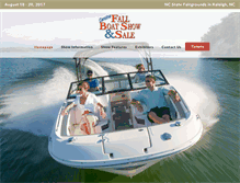 Tablet Screenshot of carolinafallboatshow.com